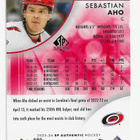 2023-24 SP Authentic Red Limited #20 Sebastian Aho - pikkukuva 2