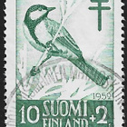 1952 TUB merkki Talitiainen 10 + 2 mk leimattu LaPe 413 - pikkukuva 1
