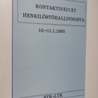 Kontaktipäivät henkilöstöhallinnosta 10.-11.1.1985 - pikkukuva 1