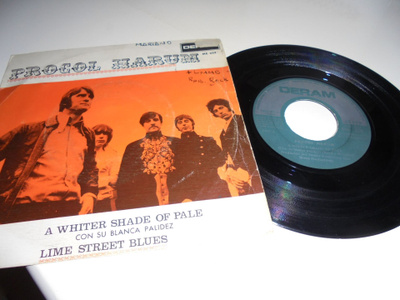7" Procol Harum- A Whiter Shade Of Pale/Lime Street Blues