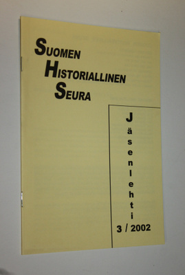 Jäsenlehti 3/2002 : Suomen historiallinen seura