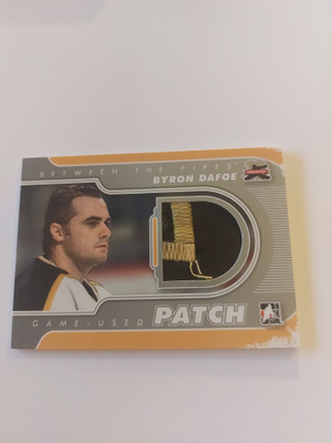 2011-12 BTP Jerseys Patch Silver #M38 Byron Dafoe /19