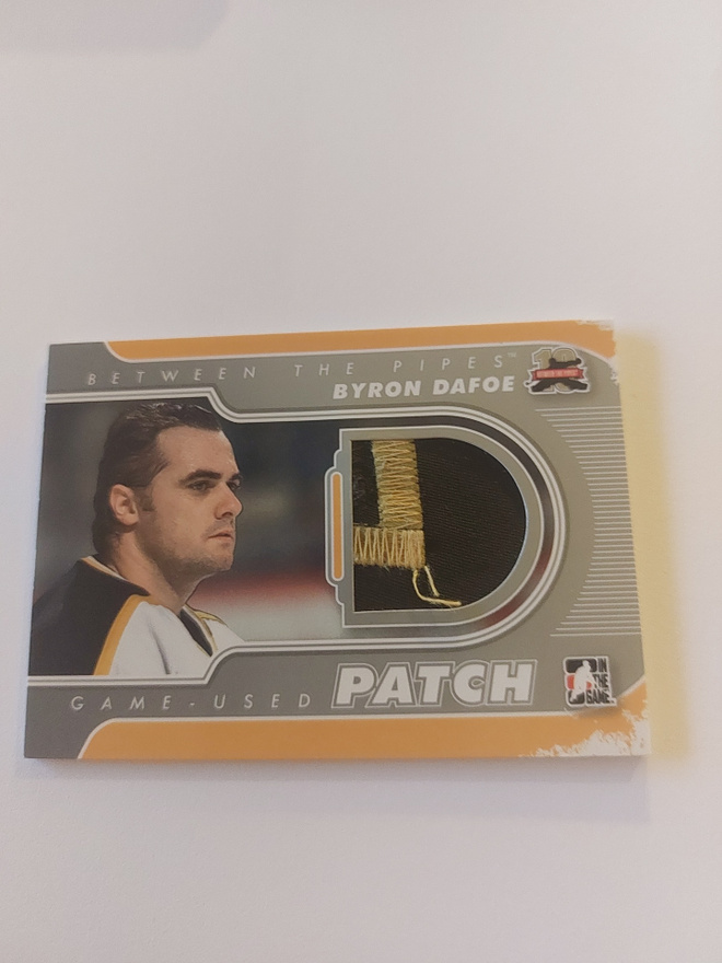 2011-12 BTP Jerseys Patch Silver #M38 Byron Dafoe /19