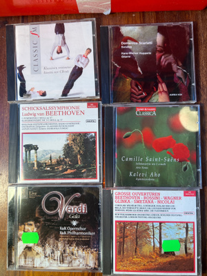 Cd-levyjä 63 kpl. klassista musiikkia