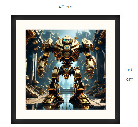 Uusi uniikki Sci-Fi Science Fiction print 40 cm x 40 cm