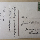 Talvimaisema, joulutähtiä, kultausta, p. 1917 - pikkukuva 2