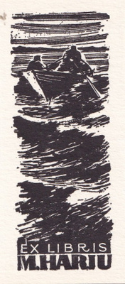 Ex Libris, M. Harju b681