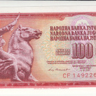 100 dinaria  jukoslavia   1981   KL 9 pakka sileä - pikkukuva 1