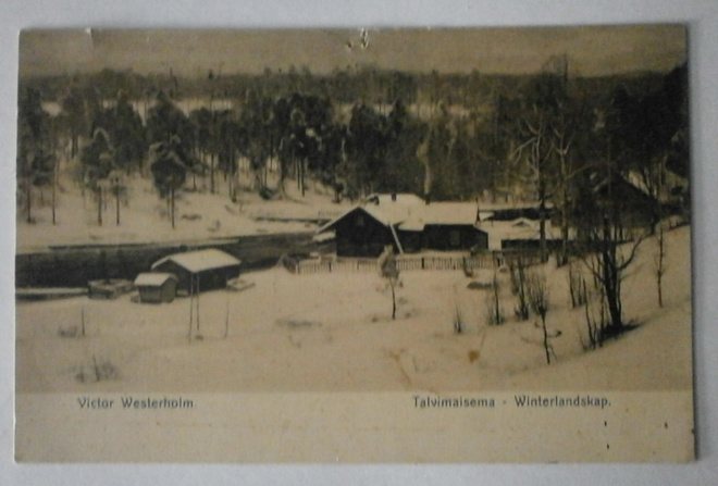 Victor Westerholm: Talvimaisema, vanha mv pk, ei p.