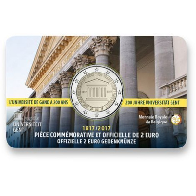 BELGIA 2e 2017 "Gentin yliopisto" coincard