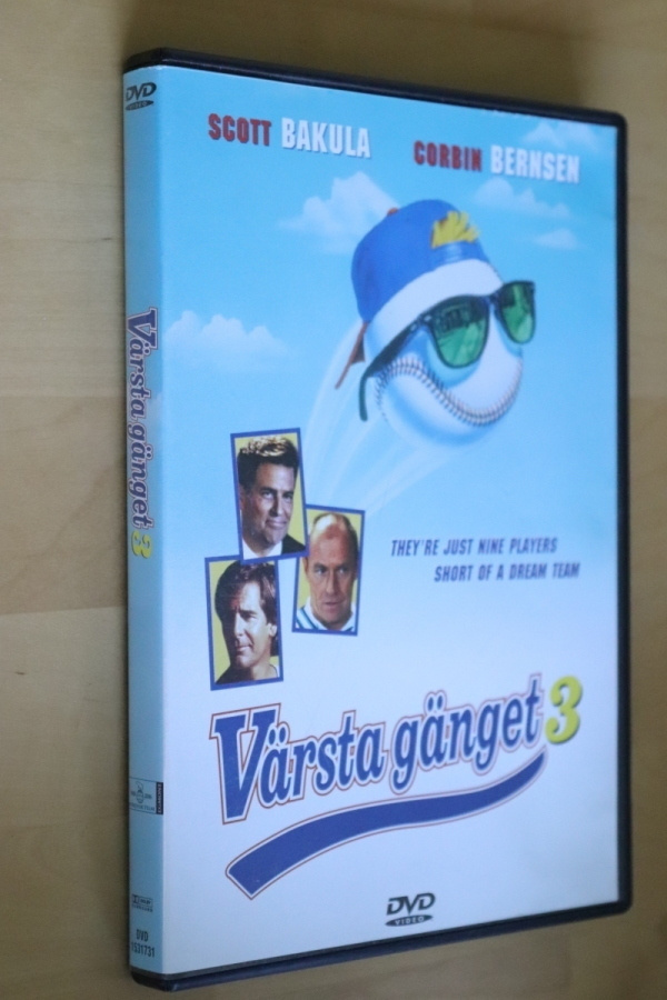 DVD Major League 3 - Pallo aina vaan hukassa ( 1998 )