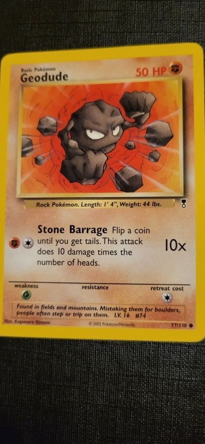 Geodude #77 Legendary Collection common Pokemon CCG card