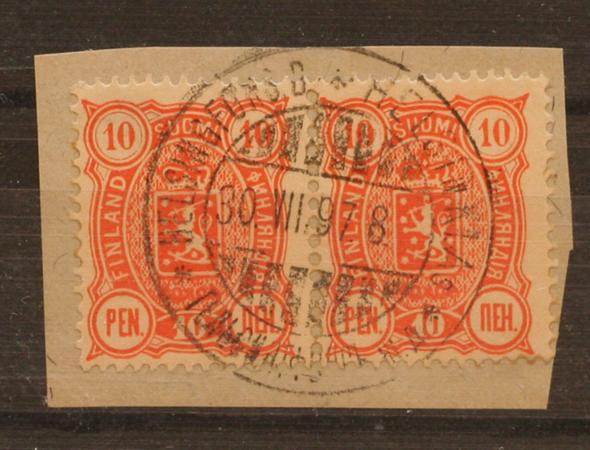 # 23507 # Helsinki As 30.VII.97 - M-95 10p pari leikelmällä