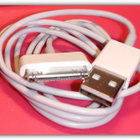 Valkoinen iPhone 4 /  iPad / iPod - 30 pin kaapeli #30212 - pikkukuva 3