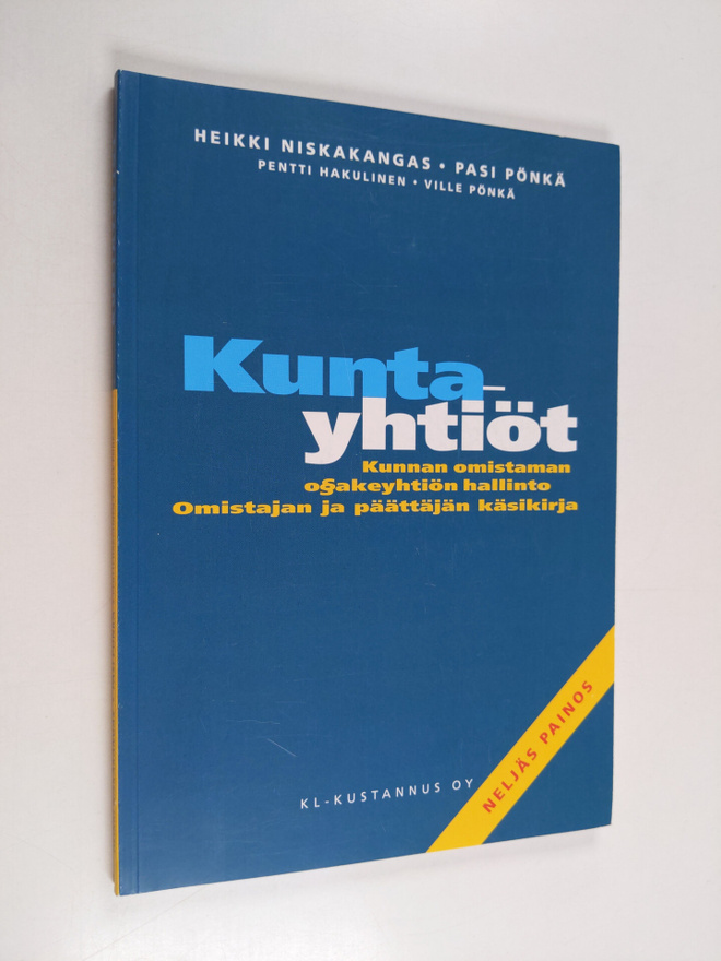 Kuntayhtiöt : kunnan omistaman osakeyhtiön hallinto