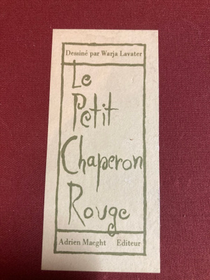 LE PETIT CHAPERON ROUGE