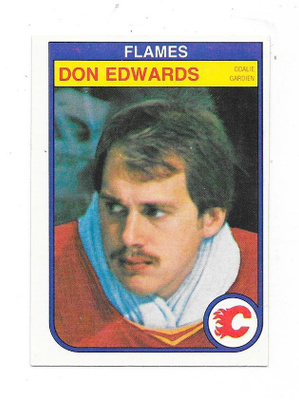 1982-83 OPC #46 Don Edwards Calgary Flames MV