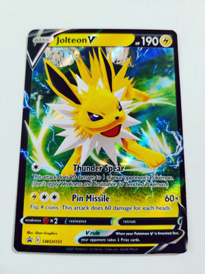 Jolteon V - SWSH151 Pokemon Sword & Shield Black Star Promo