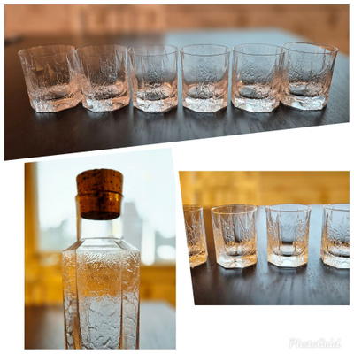 Iittala Kalinka karahvi ja lasit