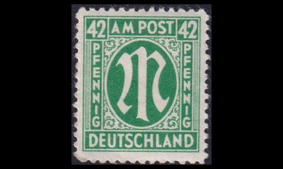 Bizone 31 ** Saksalainen paino 42 Pf (1945)