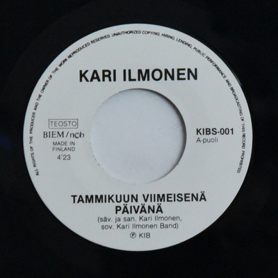 Single: Ilmonen, Kari - Tammikuun viimeisenä päivänä / ...