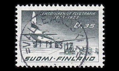 579 o Lentoliikenne loisto Valkeakoski 11.11.63 (1963)