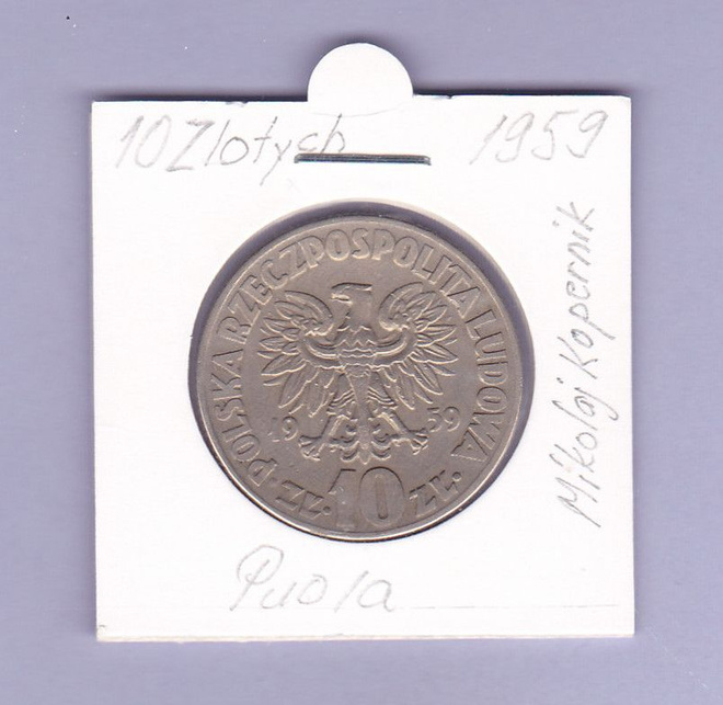 Puola 10 Zlotych v.1959 KM#51