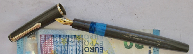 VANHA Kynä KAWECO Transparent 475 F Harmaa