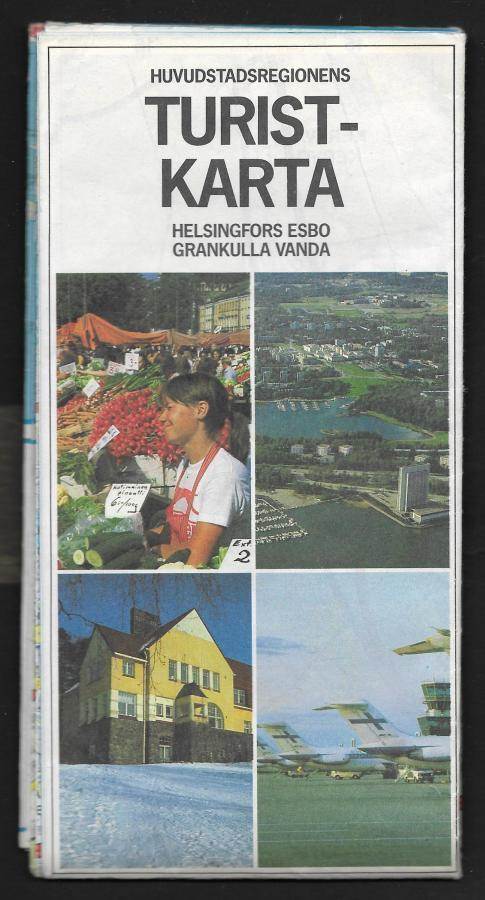 Huvudstadsregionens turistkarta 1986