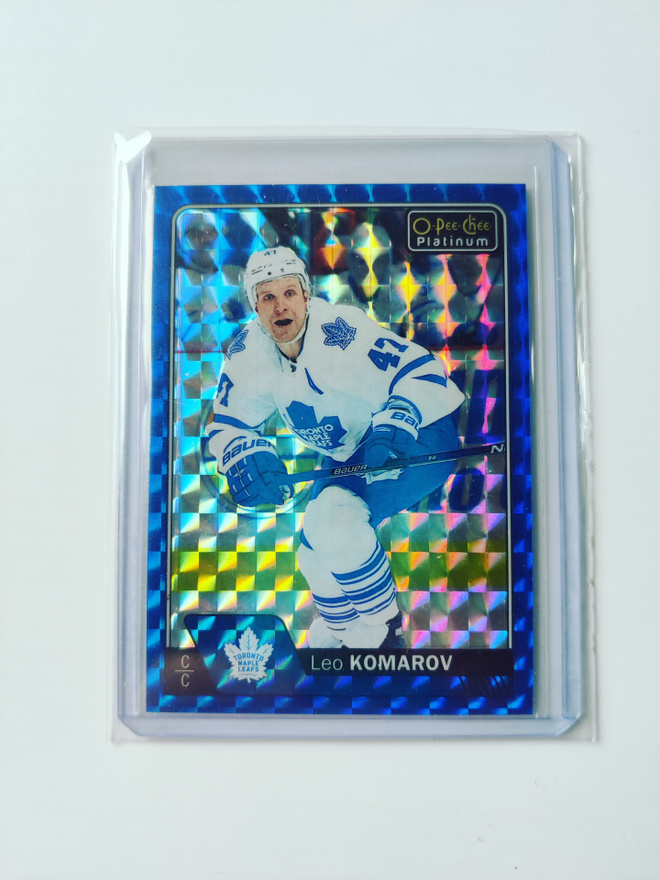 Leo Komarov 16-17 Opc Platinum Royal Blue Cubes /99