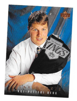 1995-96 Upper Deck #267 Aki Berg Los Angeles Kings RC