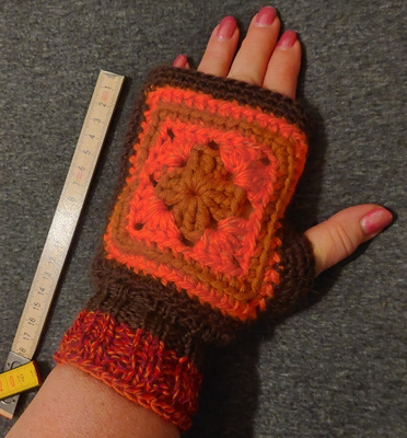 Alina´s Handmade käsin virkatut kämmekkäät rustiikkinen