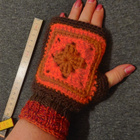 Alina´s Handmade käsin virkatut kämmekkäät rustiikkinen - pikkukuva 1
