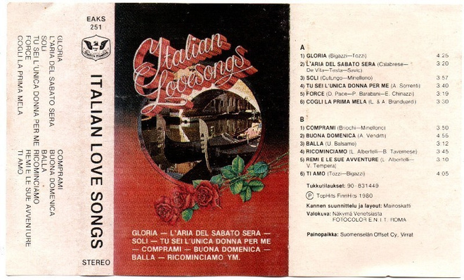 Italian love songs c-kasetti