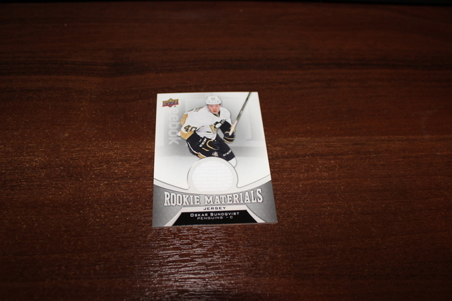 2016-17 Upper Deck Rookie Materials Oskar Sundqvist RC RM-OS