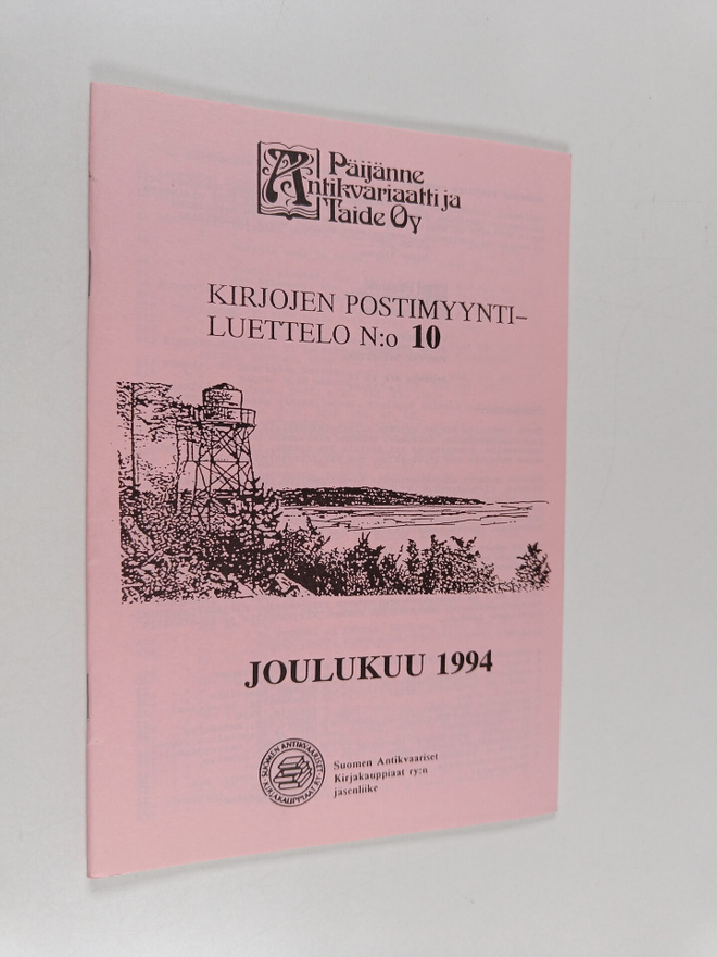 Kirjojen postimyyntiluettelo n:o 10 joulukuu 1994