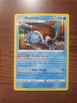 Pokemon Blastoise 017/078 Reverse holo Rare