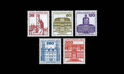 Berlin 673-7 ** Käyttösarja linnoja (1982)