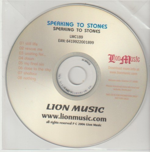 { speaking to stones -  speaking to stones (promo cd-r) }