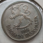 1 MARKKA (4kpl) 1966–1968 hopeaa 1969 nikkeli - pikkukuva 4