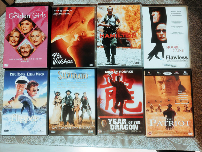 Leffat ja sarja dvd:t