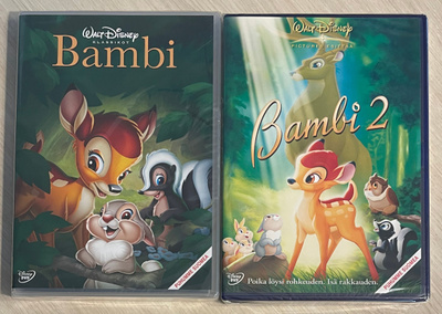 Walt Disney: BAMBI 1&2 (2DVD) puhuttu suomeksi (UUSI)