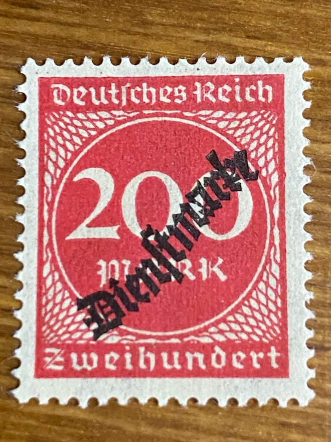 SAKSA REICH 1923 VIRKAMIESMERKKI**