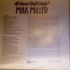 MAX MILLER :: ALL GOOD STUFF , LADY !  ::  VINYYLI  LP  1980 - pikkukuva 2
