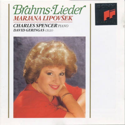 BRAHMS – Marjana LIPOVŠEK: Lieder - Sony CD 1993