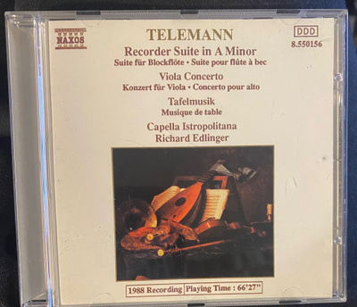 Telemann: Recorder Suite cd