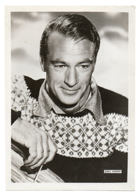 Vanha valokuva 40-luvulta Filmitähti GARY COOPER