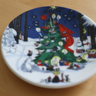 Muumi seinätaulu Joulukortti 11,5cm Arabia - pikkukuva 1