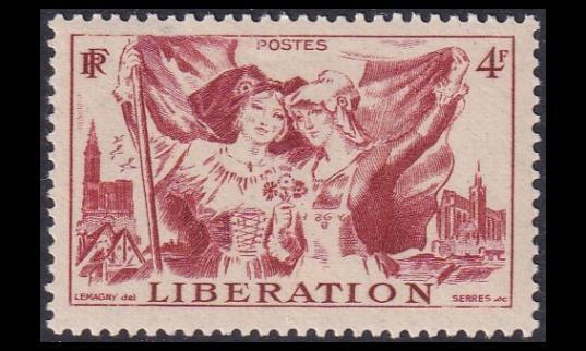 Ranska 732 ** Elsass-Lothringenin vapautus (1945)