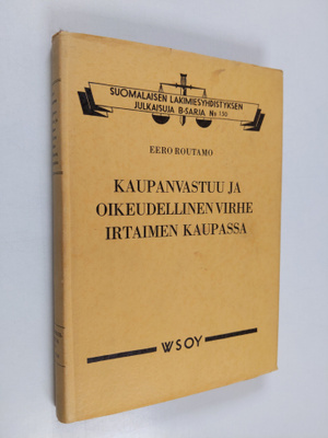 Eero Routamo : Kaupanvastuu ja oikeudellinen virhe irtaim...